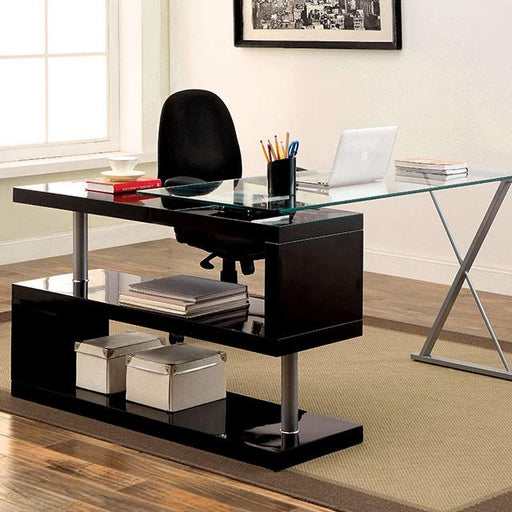BRONWEN Black Desk - Marjories Furniture (Las Vegas, NV)
