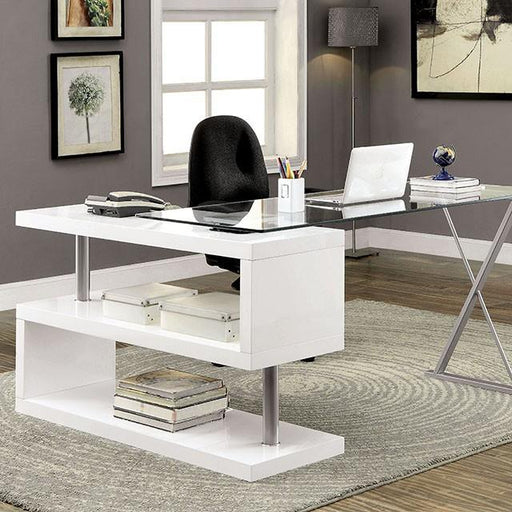 BRONWEN White Desk - Marjories Furniture (Las Vegas, NV)