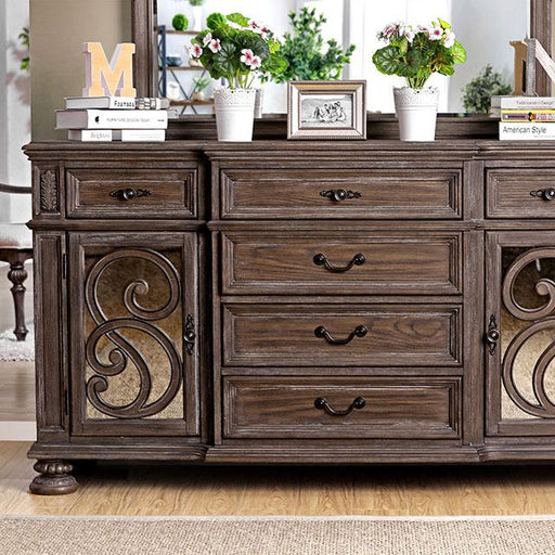 ARCADIA Rustic Natural Tone Server - Marjories Furniture (Las Vegas, NV)