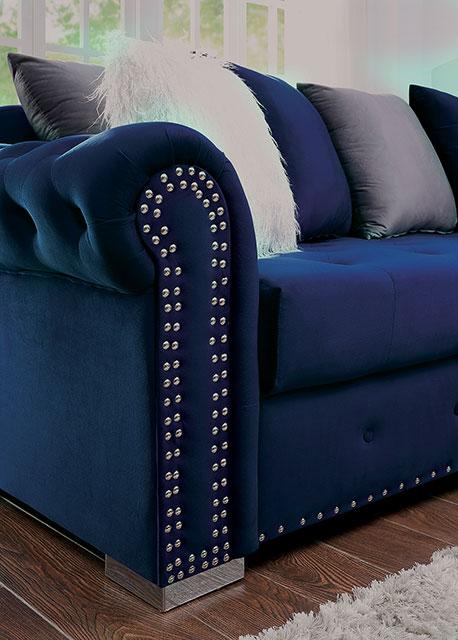 WILMINGTON Sectional, Blue - Marjories Furniture (Las Vegas, NV)