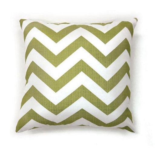ZOE 18" X 18" Pillow, Green Chevron (2/CTN) - Marjories Furniture (Las Vegas, NV)