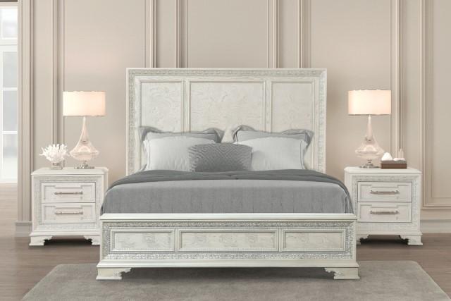 Stella Mia Bed White & White - Marjories Furniture (Las Vegas, NV)