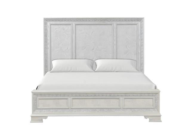 Stella Mia Bed White & White - Marjories Furniture (Las Vegas, NV)