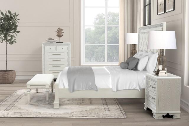Stella Mia Bed White & White - Marjories Furniture (Las Vegas, NV)