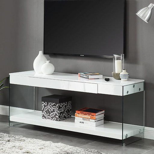 Sabugal White 60" TV Stand - Marjories Furniture (Las Vegas, NV)