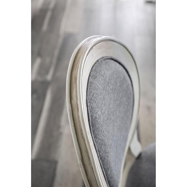 Kathryn Antique White/Gray Side Chair, Antique White (2/CTN) - Marjories Furniture (Las Vegas, NV)