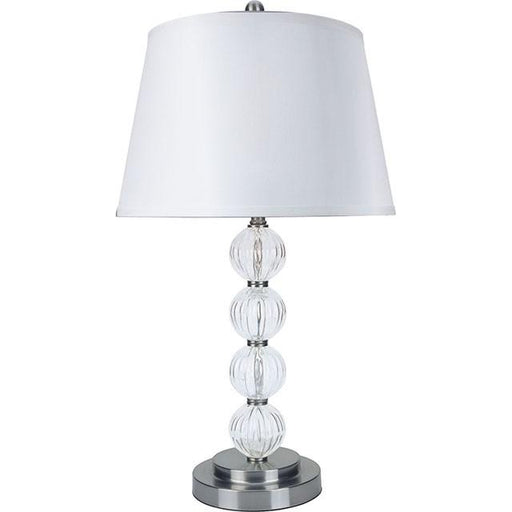Oona Silver/Clear 30"H Table Lamp (2/CTN) - Marjories Furniture (Las Vegas, NV)