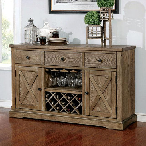 Julia Light Oak Server - Marjories Furniture (Las Vegas, NV)