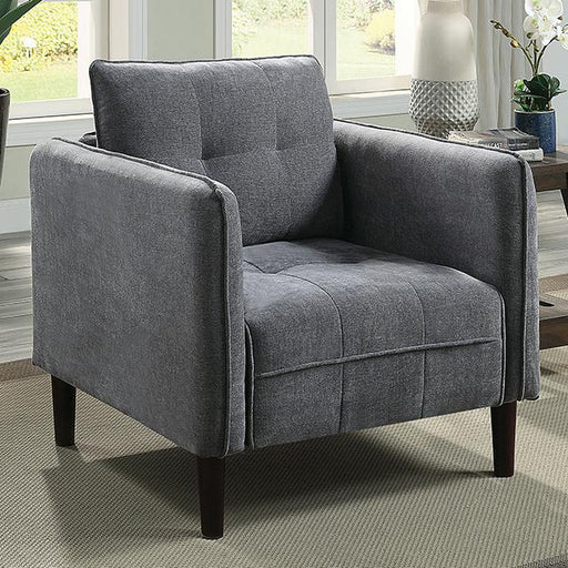 LYNDA Chair, Dark Gray - Marjories Furniture (Las Vegas, NV)