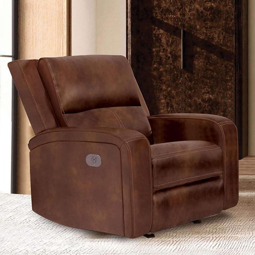 SOTERIOS Power Recliner, Medium Brown - Marjories Furniture (Las Vegas, NV)