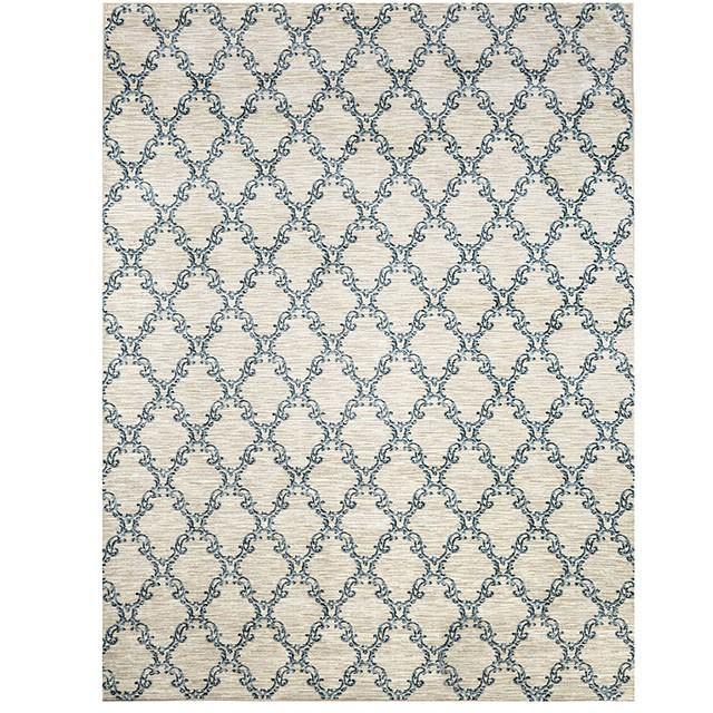 Acanthus Light Gray/Blue Small & Medium 5' X 8' Area Rug - Marjories Furniture (Las Vegas, NV)