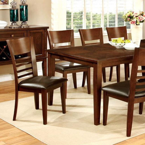 HILLSVIEW I Brown Cherry 78" Dining Table w/ 18" Leaf - Marjories Furniture (Las Vegas, NV)