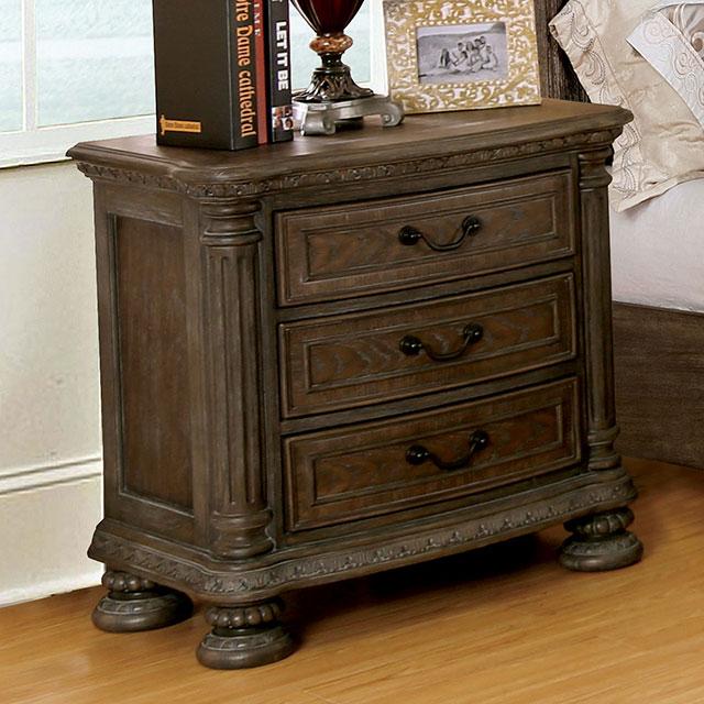 Persephone Rustic Natural Tone Night Stand - Marjories Furniture (Las Vegas, NV)