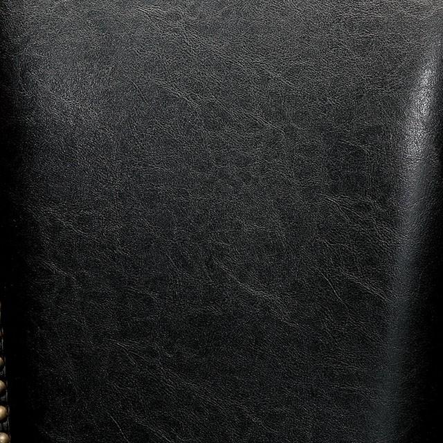 MELINA Brown Cherry/Black Arm Chair - Marjories Furniture (Las Vegas, NV)