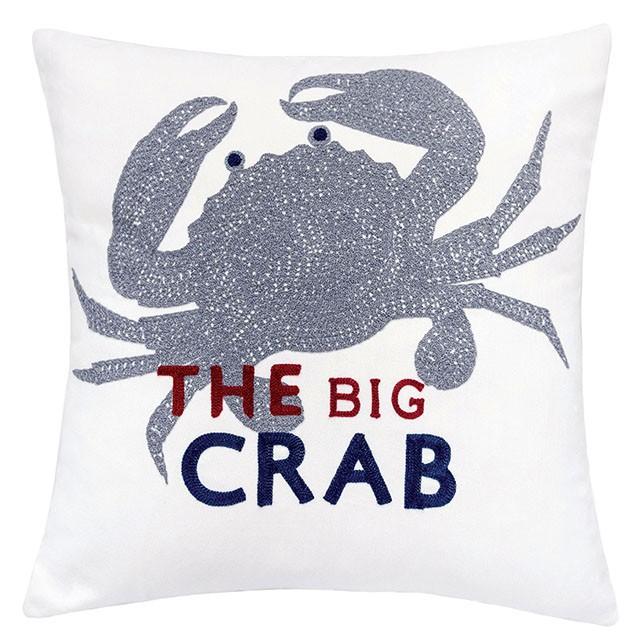 Jody White 20" X 20" Pillow, Crab - Marjories Furniture (Las Vegas, NV)