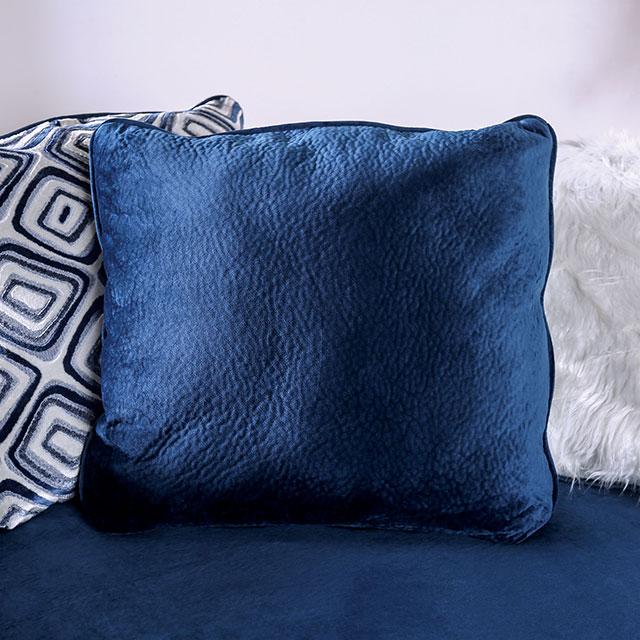 WALDPORT Swivel Chair, Navy - Marjories Furniture (Las Vegas, NV)