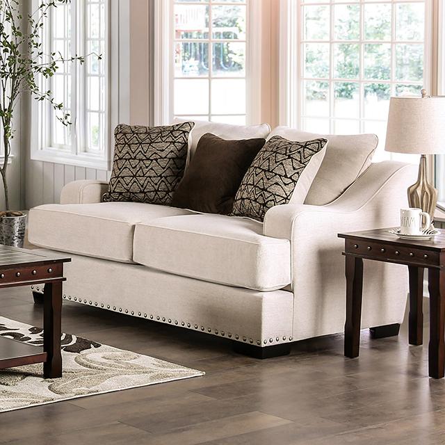 SONORA Loveseat, Beige - Marjories Furniture (Las Vegas, NV)