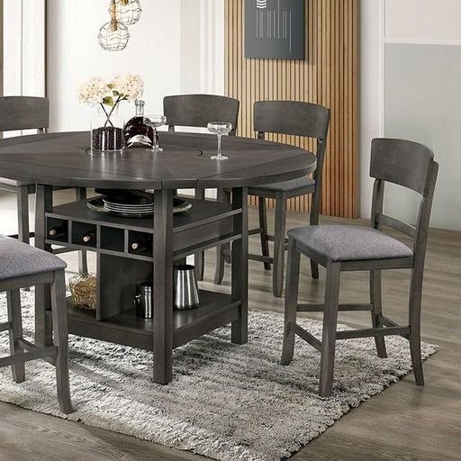 STACIE Counter Ht. Round Dining Table - Marjories Furniture (Las Vegas, NV)