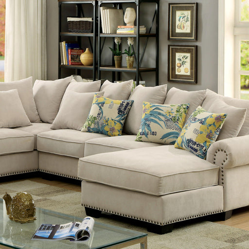 SKYLER Beige Sectional - Marjories Furniture (Las Vegas, NV)