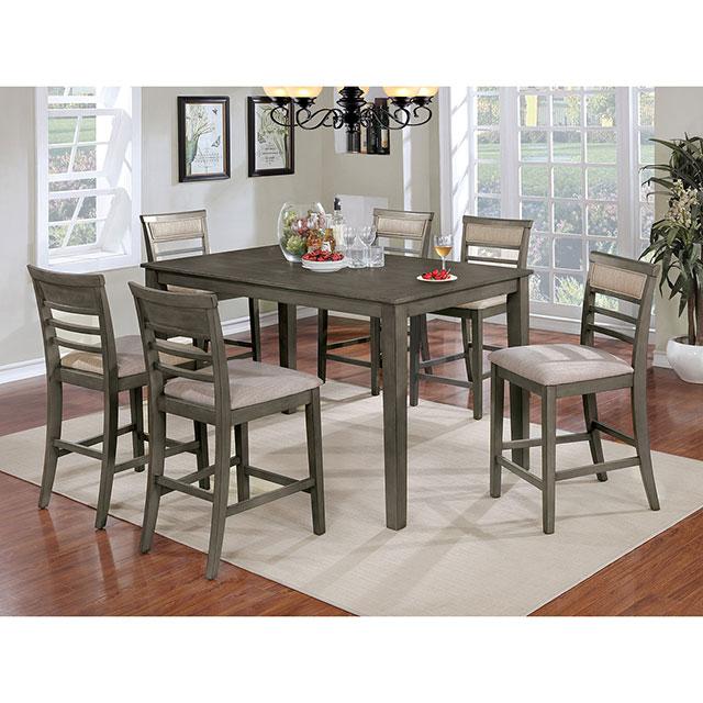 Fafnir 5 & 7 Piece Counter Ht Table Set - Marjories Furniture (Las Vegas, NV)