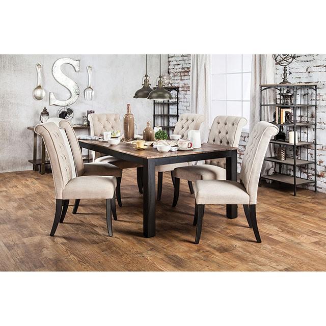 MARSHALL Rustic Oak Dining Table - Marjories Furniture (Las Vegas, NV)