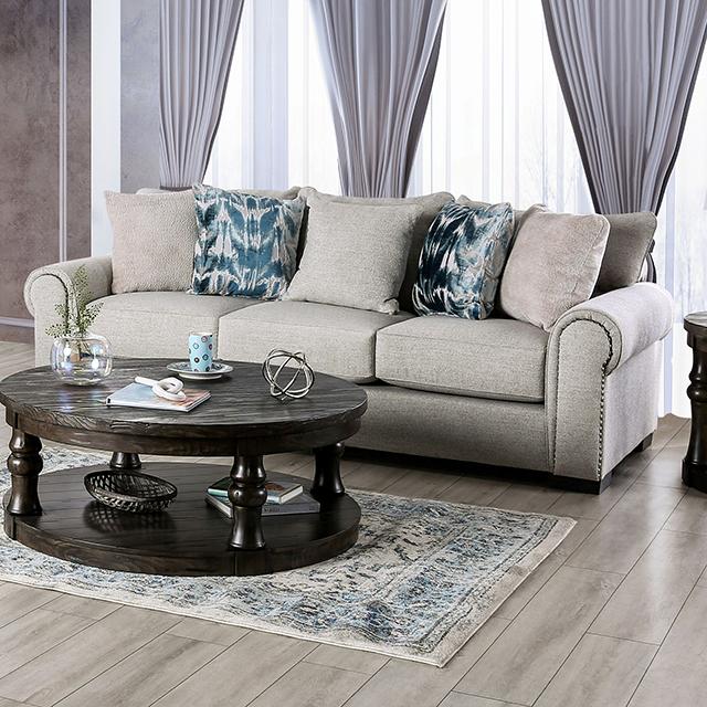 LAREDO Sofa, Beige - Marjories Furniture (Las Vegas, NV)