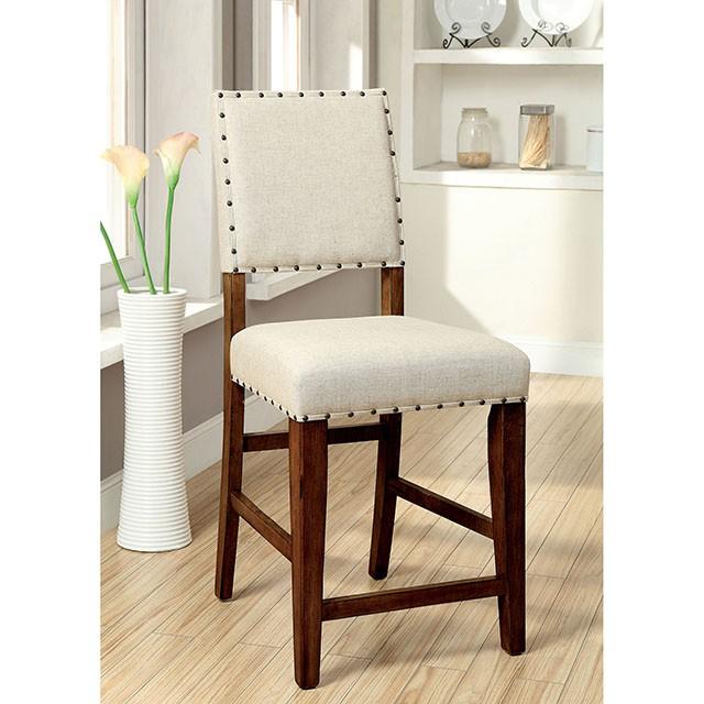 SANIA Rustic Oak Counter Ht. Chair (2/CTN) - Marjories Furniture (Las Vegas, NV)
