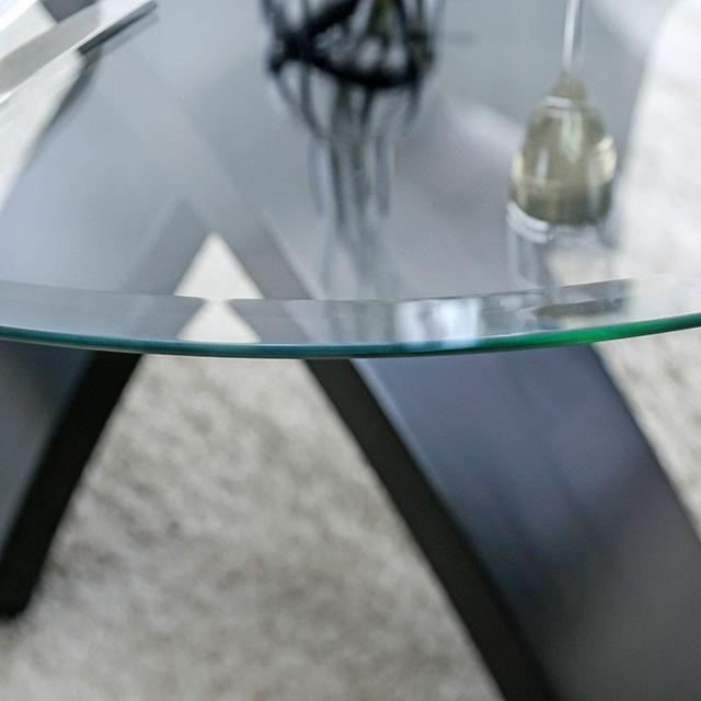 Jasmin Black/White Round Dining Table - Marjories Furniture (Las Vegas, NV)