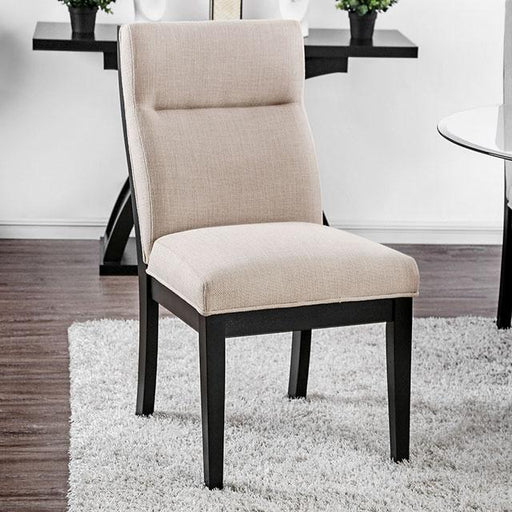 Jasmin Black/White Side Chair (2/CTN) - Marjories Furniture (Las Vegas, NV)