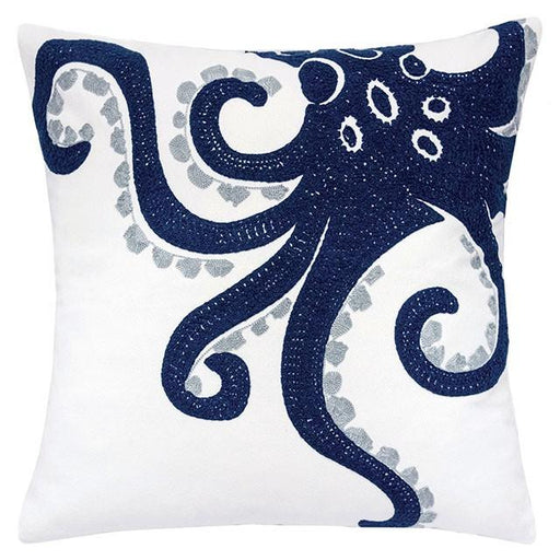 Maura White 20" X 20" Pillow, Octopus - Marjories Furniture (Las Vegas, NV)