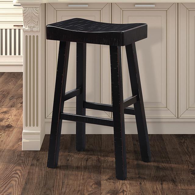 Biasca 29" Stool (2/CTN) White, Brown, & Black - Marjories Furniture (Las Vegas, NV)