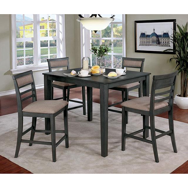 Fafnir 5 & 7 Piece Counter Ht Table Set - Marjories Furniture (Las Vegas, NV)