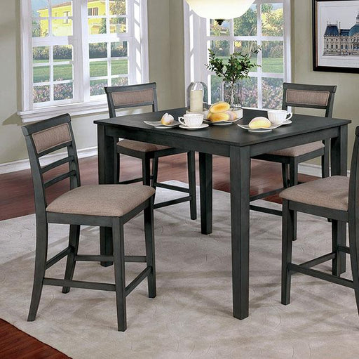 Fafnir 5 & 7 Piece Counter Ht Table Set - Marjories Furniture (Las Vegas, NV)