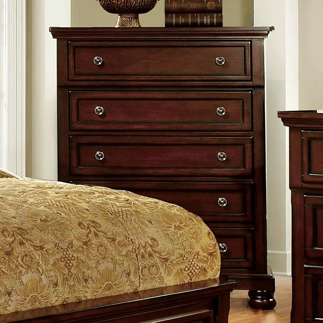 NORTHVILLE Dark Cherry Chest - Marjories Furniture (Las Vegas, NV)