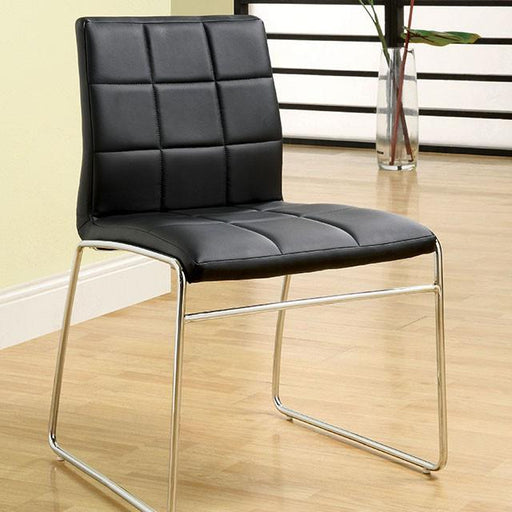 Oahu Black Side Chair - Marjories Furniture (Las Vegas, NV)