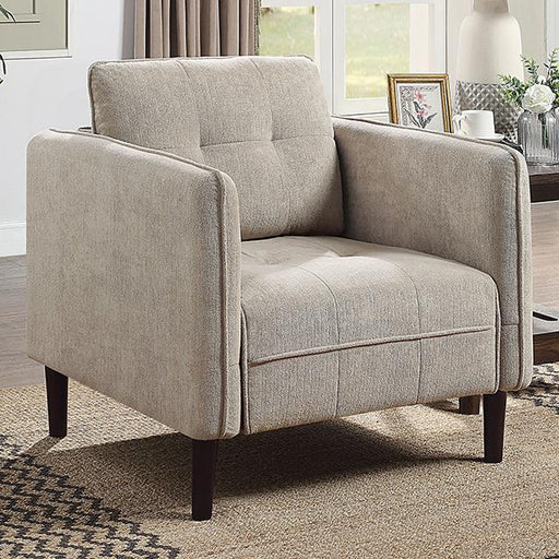 LYNDA Chair, Light Gray - Marjories Furniture (Las Vegas, NV)