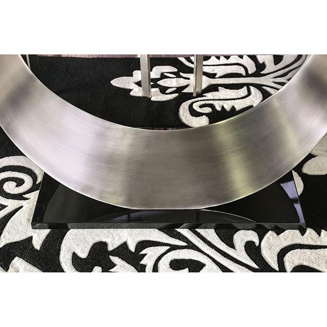 ORLA Silver/Black Dining Table - Marjories Furniture (Las Vegas, NV)