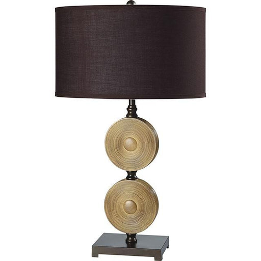 Suzy Light Caramel/Espresso 10"H Table Lamp (2/CTN) - Marjories Furniture (Las Vegas, NV)