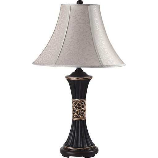 Naya Espresso/Gold Pattern 11"H Table Lamp (2/CTN) - Marjories Furniture (Las Vegas, NV)