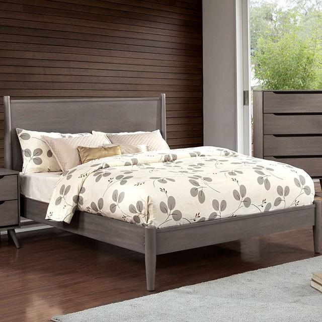 LENNART I Gray & Oak Full Twin Bed - Marjories Furniture (Las Vegas, NV)