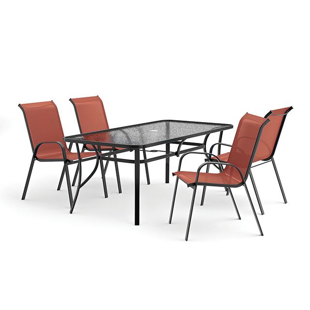 Pierro 5 Pc. Outdoor Dining Set - Marjories Furniture (Las Vegas, NV)