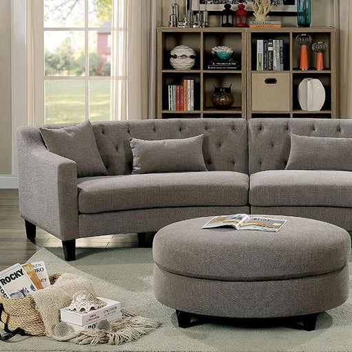 SARIN Warm Gray Sectional - Marjories Furniture (Las Vegas, NV)