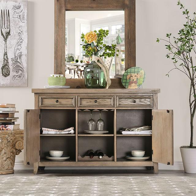 Patience Rustic Natural Tone Server - Marjories Furniture (Las Vegas, NV)