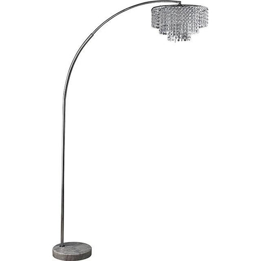 Julie Chrome 62"H Crystal Chrome Arch Lamp - Marjories Furniture (Las Vegas, NV)