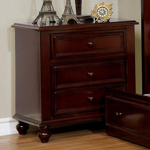 OLIVIA Night Stand, Dark Walnut - Marjories Furniture (Las Vegas, NV)