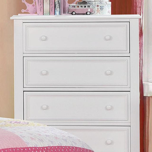 OLIVIA White Chest - Marjories Furniture (Las Vegas, NV)