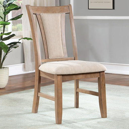 UPMINSTER Side Chair (2/CTN), Natural Tone/Beige - Marjories Furniture (Las Vegas, NV)