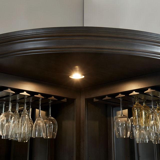 Voltaire Gray Curio Cabinet - Marjories Furniture (Las Vegas, NV)