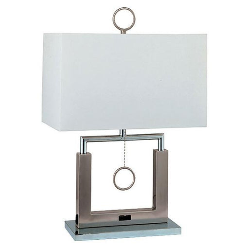 Jessica Brushed Steel 17"H Steel Table Lamp - Marjories Furniture (Las Vegas, NV)