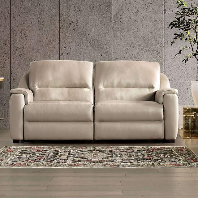 ALTAMURA Power Loveseat, Gray & Beige - Marjories Furniture (Las Vegas, NV)